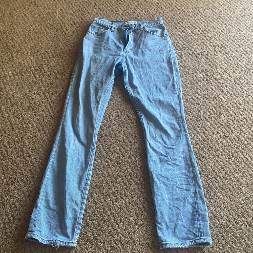 Abercrombie Curve Love 90's Slim Straight Denim